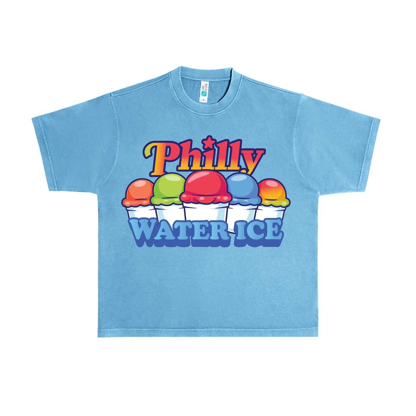 Philly Water Ice Flavor T-Shirt - Pebble Blue