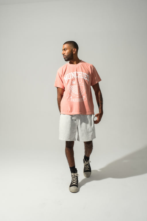 Munchies Logo Shorts - Light Grey - Men