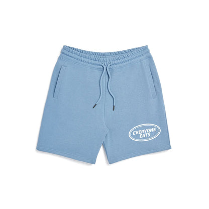 Everyone Eats Shorts - Carolina Blue Logo - Women