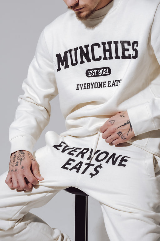 Munchies Est. 2021 Crew Neck - Cream with Black Logo - Men