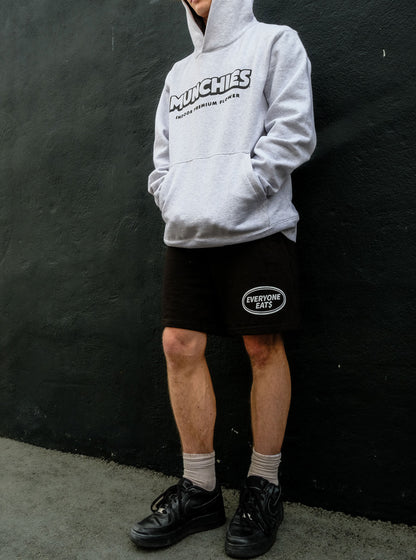 Everyone Eats Shorts - Black with White Logo - Men