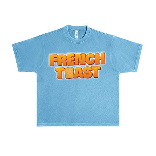 French Toast Tee - Pebble Blue