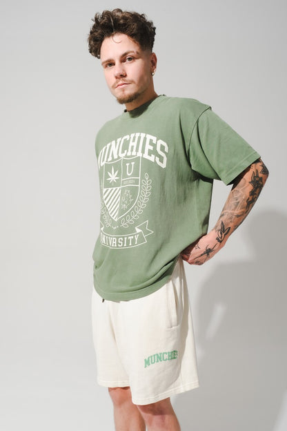 Munchies University T-Shirt - Green / White - Men