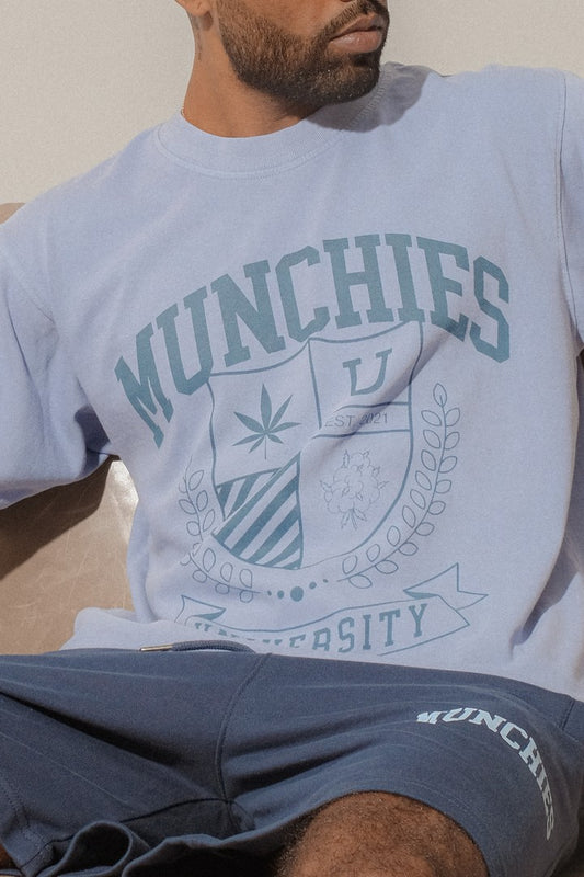 Munchies University T-Shirt - Light Blue / Dark Blue - Men