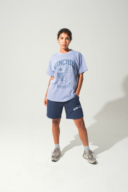 Munchies University T-Shirt - Light Blue / Dark Blue - Women