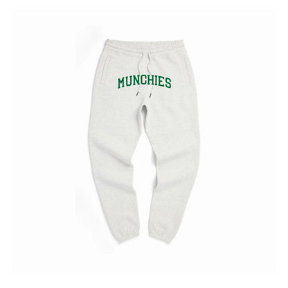 Munchies Sweats - Light Grey with Green Logo - Men