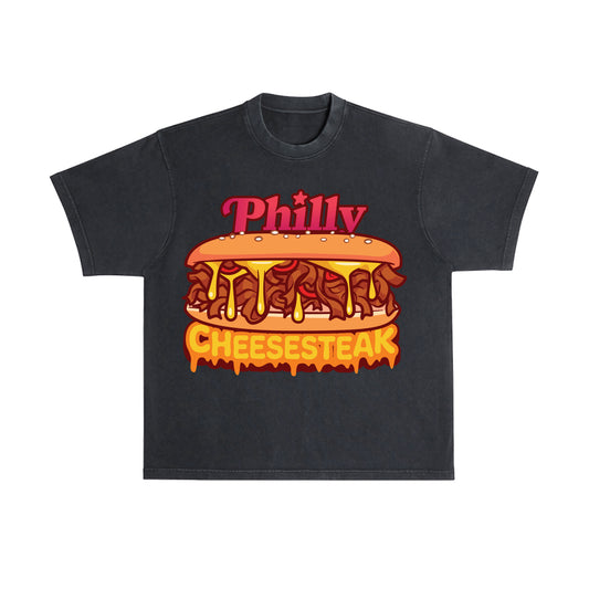 Philly Cheesecake Flavor T-Shirt - Black