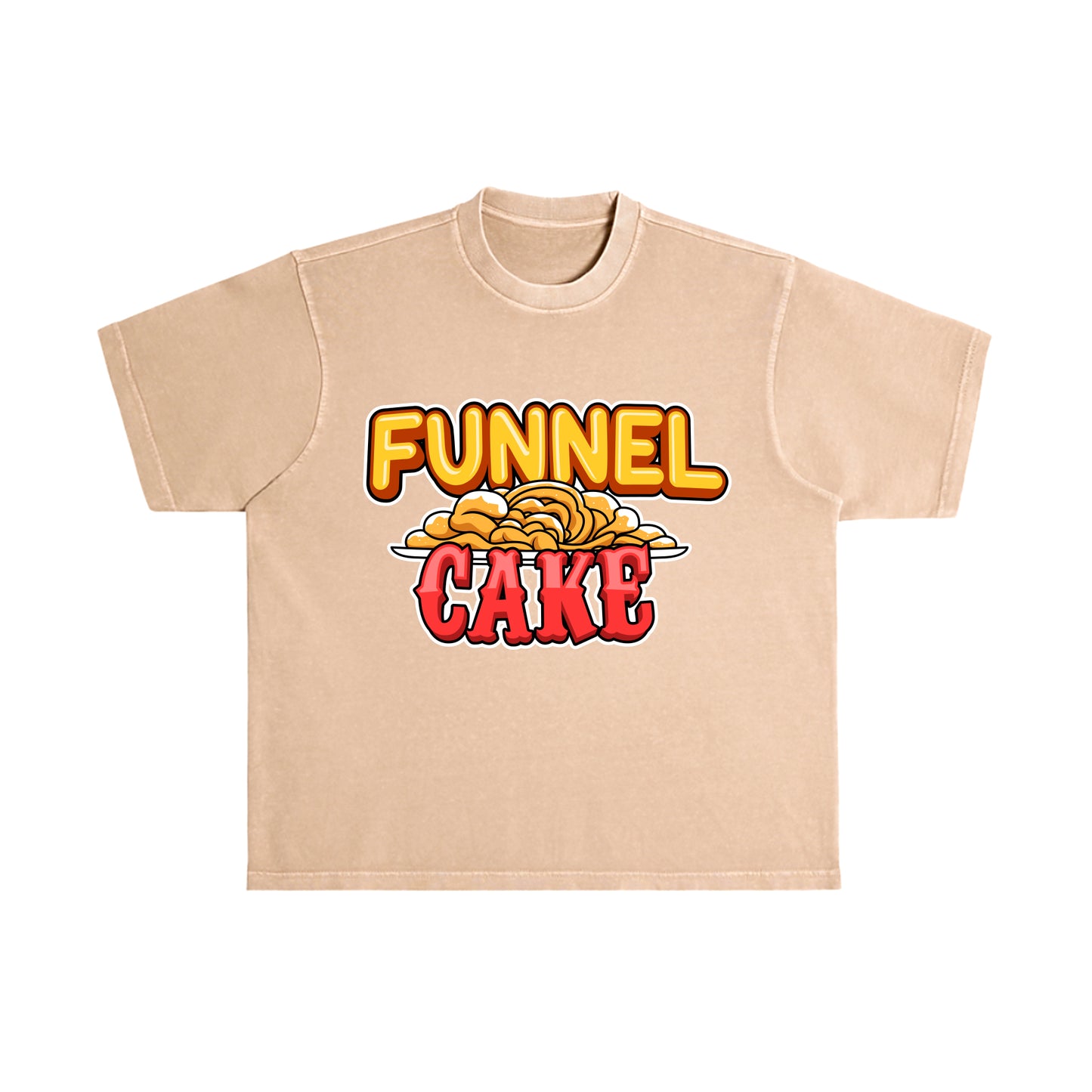 Funnel Cake Flavor T-Shirt - Tan