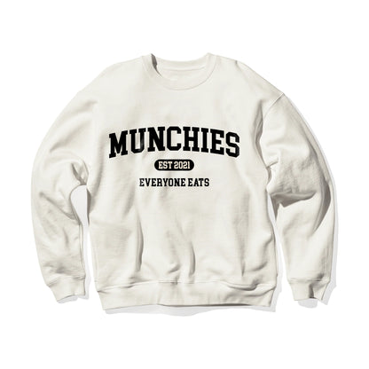 Munchies Est. 2021 Crew Neck - Cream with Black Logo - Women