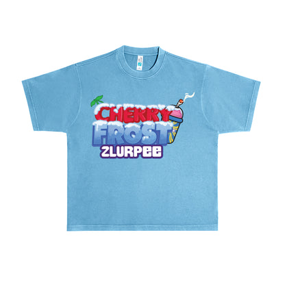 Cherry Frost Zlurpee Flavor T-Shirt - Pebble Blue