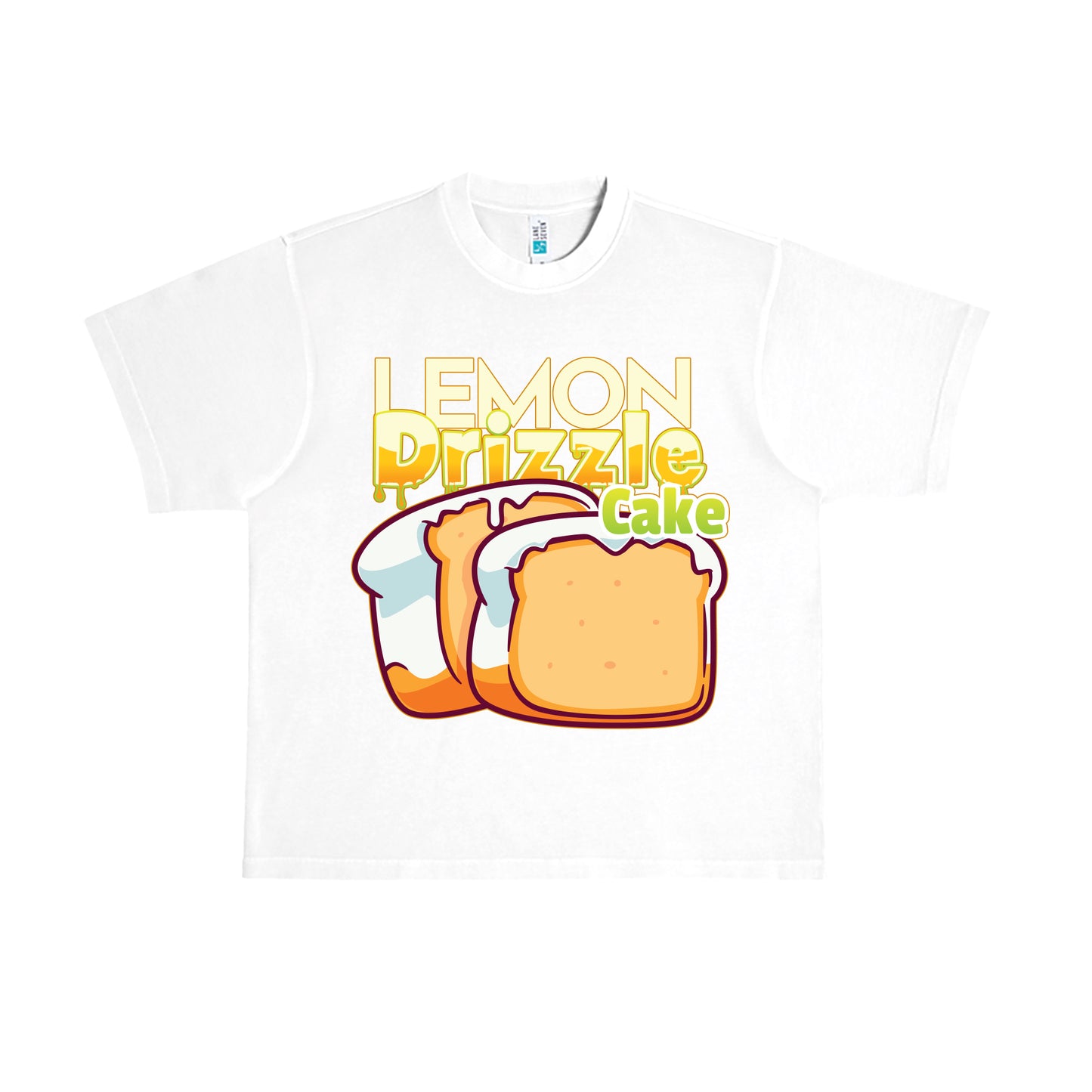 Lemon Drizzle Cake Flavor T-Shirt - White