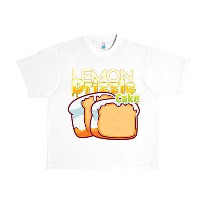 Lemon Drizzle Cake Flavor T-Shirt - White