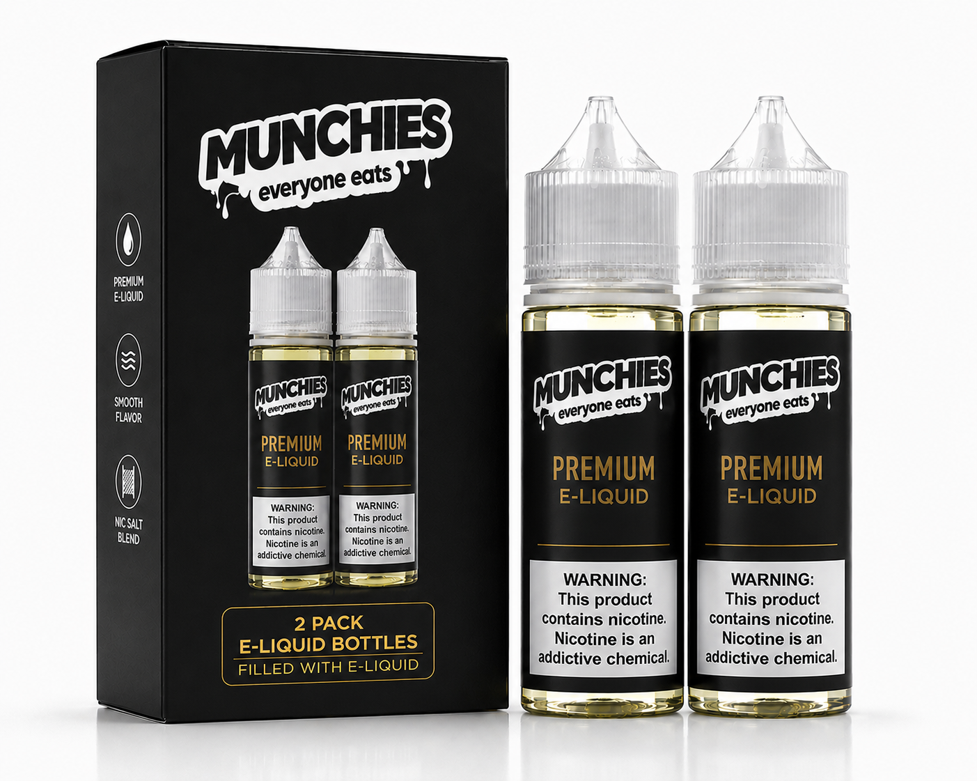 MUNCHIES Premium E-Liquid Refill 2 pack