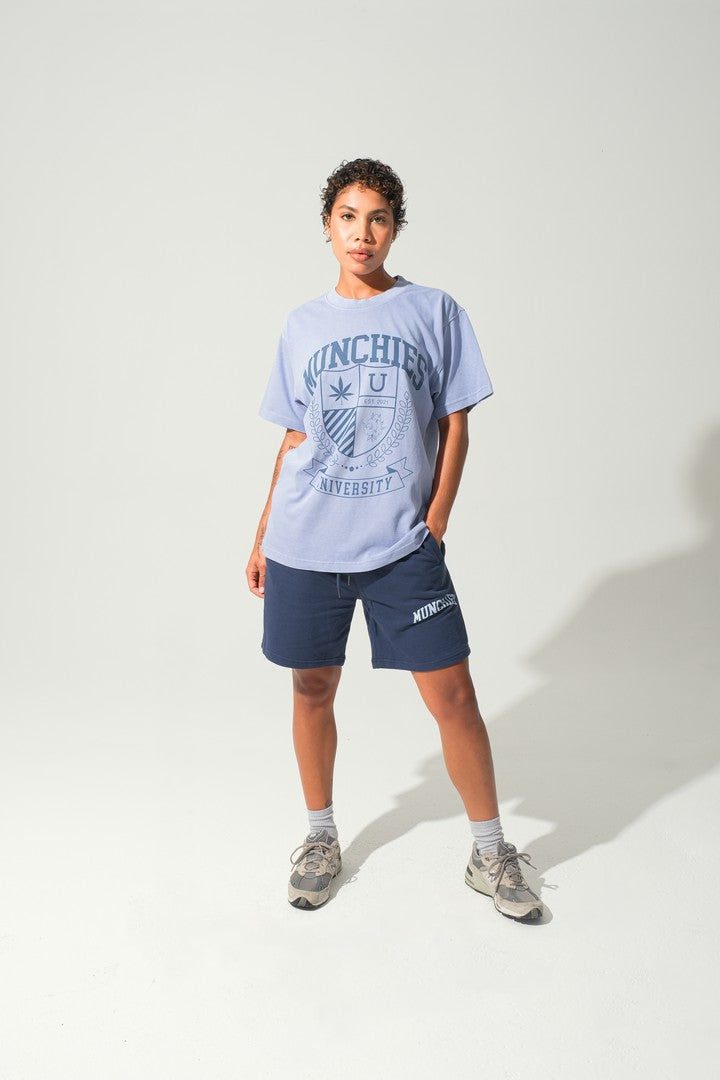 Munchies Logo Shorts - Navy Blue - Women