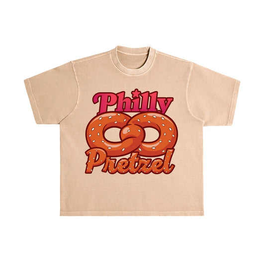 Philly Pretzel Flavor T-Shirt - Tan