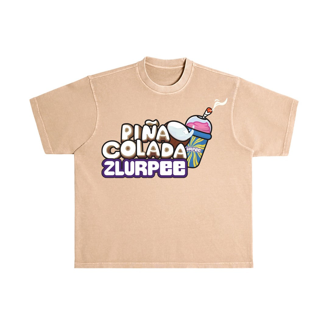 Pina Colada Zlurpee Flavor T-Shirt - Tan