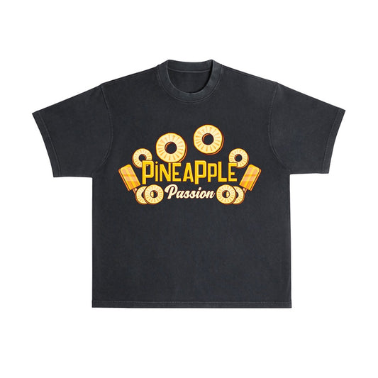 Pineapple Passion Flavor T-Shirt - Black