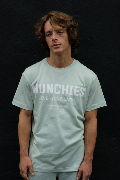 Munchies Everyone Eats T-Shirt - Seafoam / White - Men