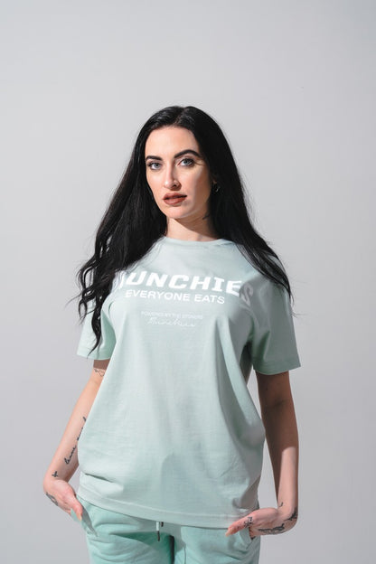 Munchies Everyone Eats T-Shirt - Seafoam / White - Women