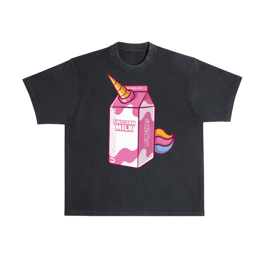 Unicorn Milk Flavor T-Shirt - Black